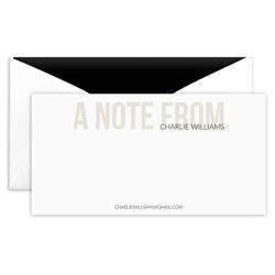 Bold A Note From Cards